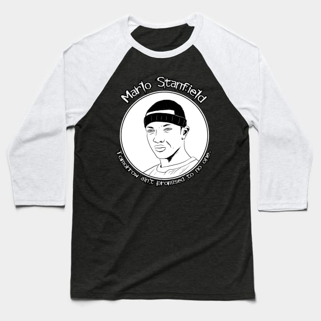 Marlo Stanfield - The Wire Baseball T-Shirt by Black Snow Comics